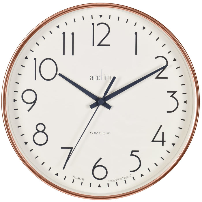 Acctim Wall Clock 22568 25 x 25 x 4 x 25 cm Copper