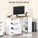 HOMCOM Desk White 490 x 720 mm