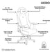 Noblechairs Hero Gmng Chair Blk/Gld