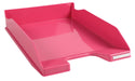 Exacompta Letter Tray Combo Midi Glossy Raspberry Pack of 6