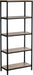 Teknik Industrial Bookcase 5420277 Black 596 x 295 x 1 442 mm