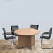 Dams International Circular Conference Table Beech Arrow Head 1,200 x 1,200 x 725 mm