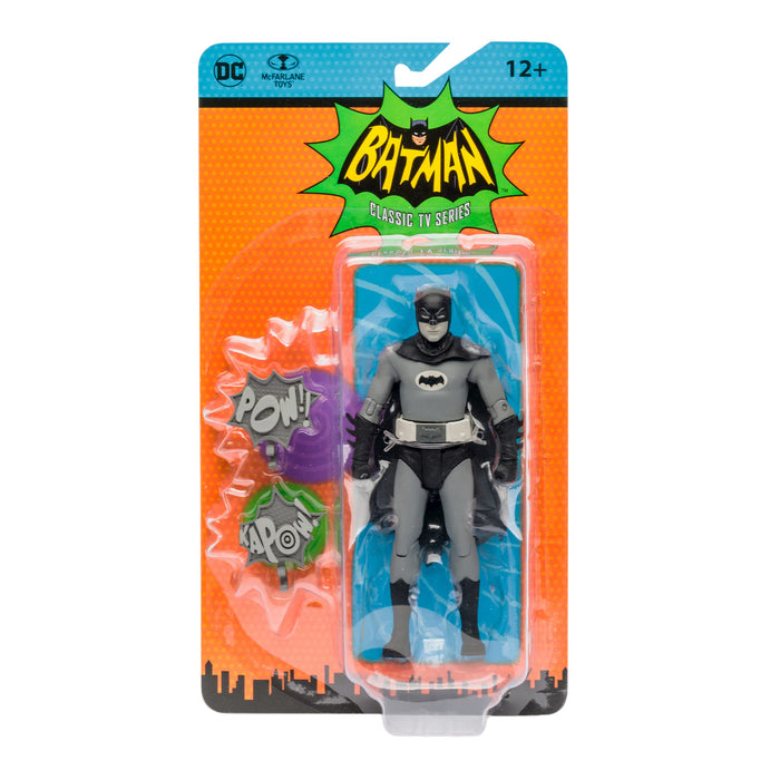 McFarlane DC Retro: Batman' '66 Classic TV Series - Batman (Black & White TV Variant) 6in Action Figure