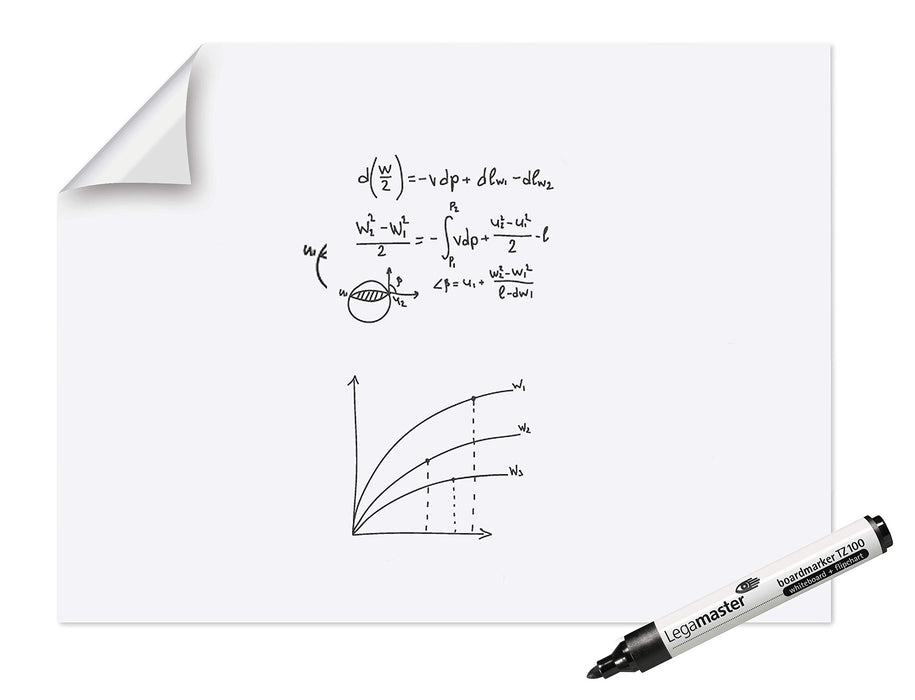 Legamaster Magic-Chart XL Whiteboard foil 7-159154 120 x 90 cm Plain White Roll of 15 sheets