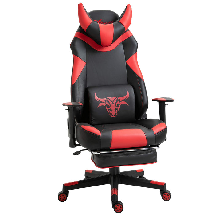 Vinsetto Gaming Chair 921-208V70RD Red 61 (W) x 71 (D) x 135.5 (H) mm