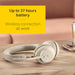 Jabra Evolve2 65 MS Stereo - Headset - on-ear - Bluetooth - wireless - USB-A - noise isolating - beige - Certified for Microsoft Teams