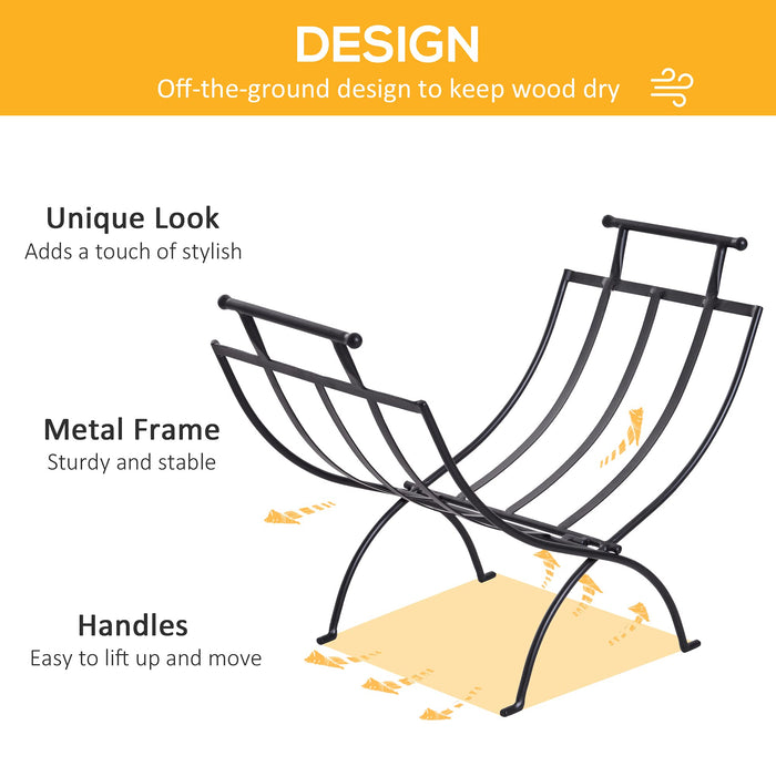 OutSunny Firewood Rack 820-150 Metal