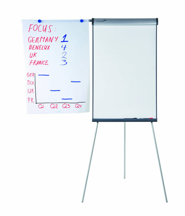 Legamaster Flipchart Easel Universal Triangle Silver 68 x 105 cm