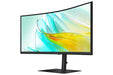 Samsung ViewFinity S6 S34C652UAU - S65UC Series - LED monitor - curved - 34" - 3440 x 1440 UWQHD @ 100 Hz - VA - 350 cd/m² - 3000:1 - HDR10 - 5 ms - HDMI, DisplayPort, USB-C - speakers - black