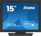 iiyama ProLite - LED monitor - 15" - touchscreen - 1024 x 768 - VA - 350 cd/m² - 2500:1 - 18 ms - HDMI, VGA, DisplayPort - speakers - black, matte