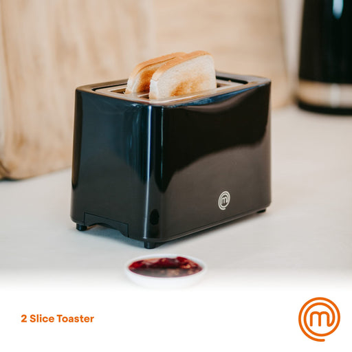 MasterChef Toaster 7-way Heat Setting UK Plastic Black