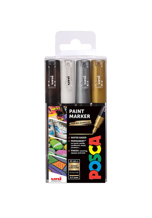 POSCA Paint Marker 153544850 Assorted Pack of 4