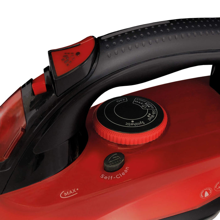 igenix Steam Iron IG3126 2600W Red & Black