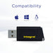 Integral USB 2.0 Flash Drive Pulse 64 GB Black, Yellow