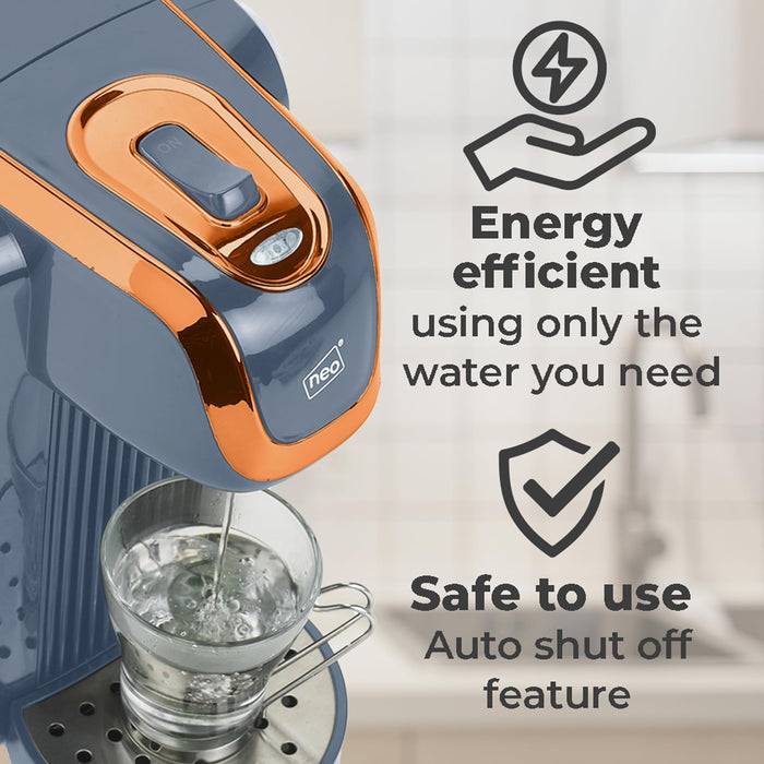 NEO Hot Water Machine NEO-INSTANTB-GREY Plastic Grey, Copper