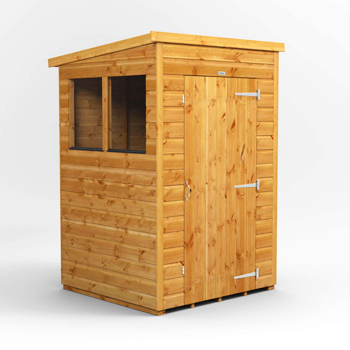 Power Garden Shed 44PP Golden Brown 4x4