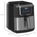 HOMCOM Air Fryer 800-120V70 6.5 L 1700 W Steel, Plastic Black, Grey