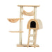 PawHut Cat Tree Deep Beige 300 mm x 550 mm x 1000 mm