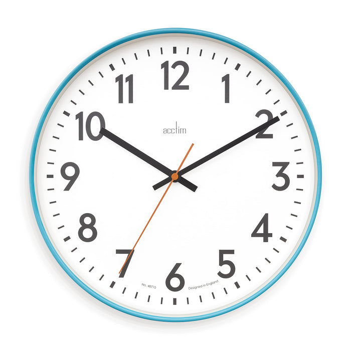 Acctim Analog Clock Blue 30 x 30 x 3.8 x 30 cm