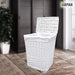 ARPAN Laundry Basket Wicker White 38 x 25 x 49 cm