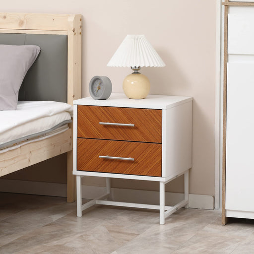 HOMCOM Nightstand 831-483 Particle Board, Metal