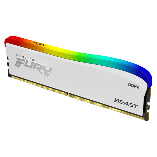 Kingston FURY Beast - RGB Special Edition - DDR4 - module - 16 GB - DIMM 288-pin - 3600 MHz / PC4-28800 - CL18 - unbuffered - non-ECC - white