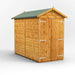 Power Garden Shed 84PAWDD Golden Brown 8x4