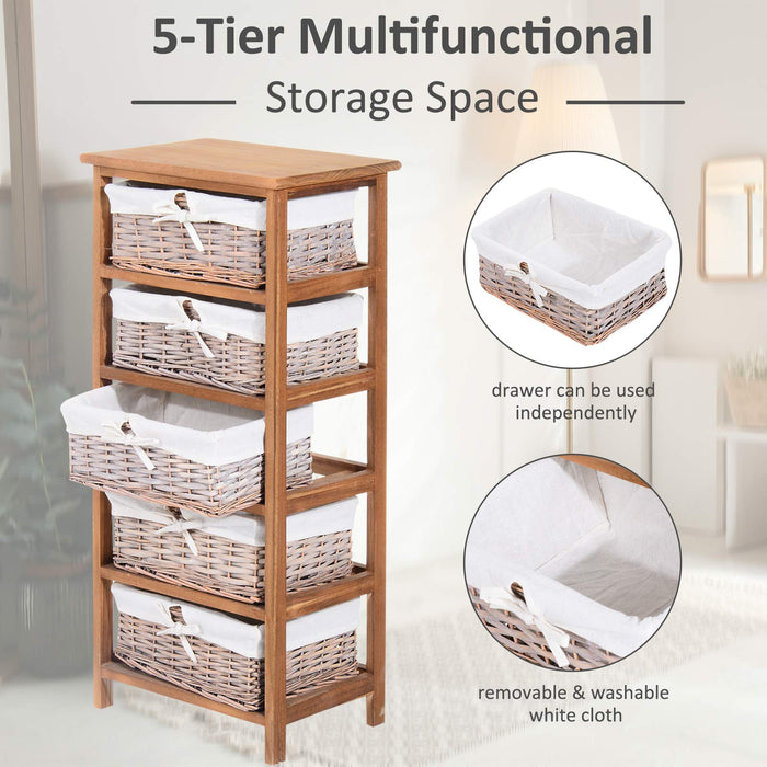 HOMCOM Storage Shelf 3-Tier