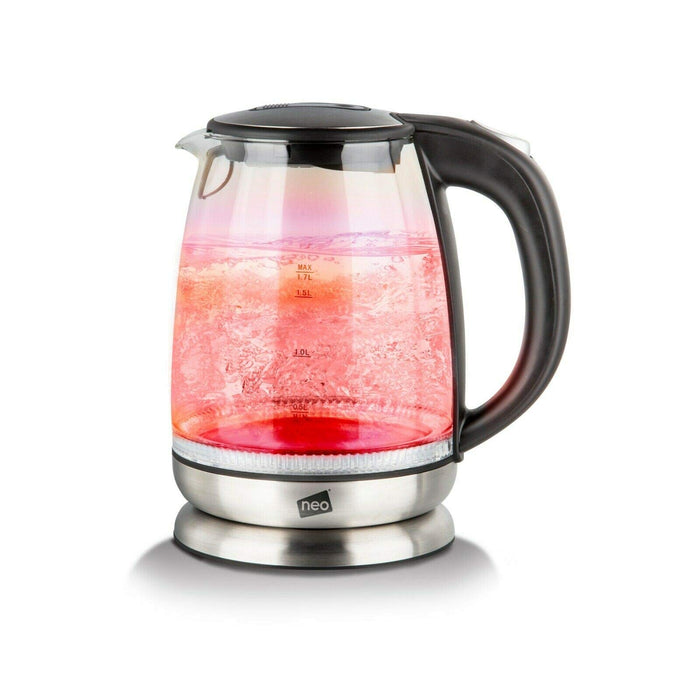 NEO Kettle NEO-RAINBOW-1.7l 1.7 L Glass & Stainless Steel 2200 W Silver