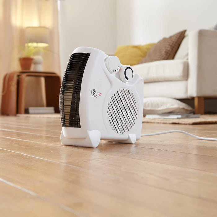 NEO Fan Heater Plastic White 26 x 22 x 13 cm