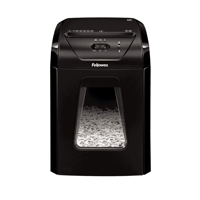 Fellowes Powershred 12C Cross-Cut Shredder Security Level P-4 12 Sheets