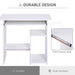 HOMCOM Computer Desk White 450 x 735 mm