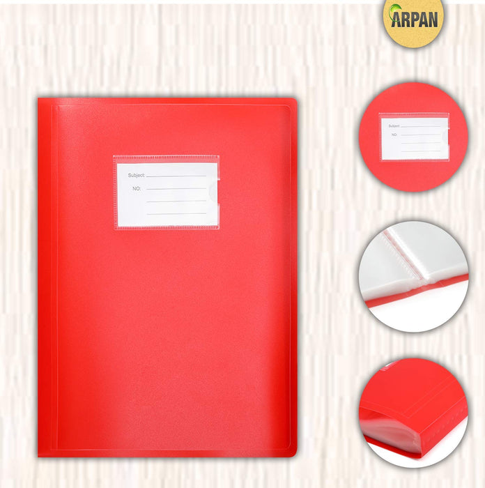 ARPAN Display Book A4 Red 62 Pockets