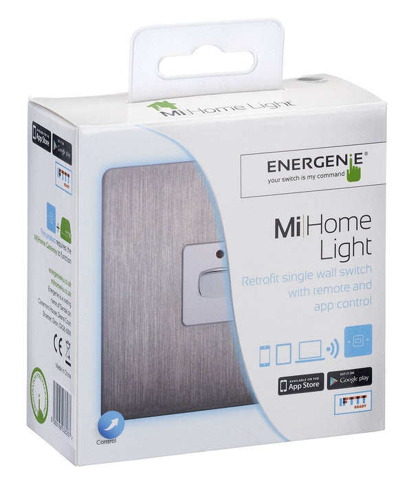 EnerGenie Mi Home Style Light Switch Steel