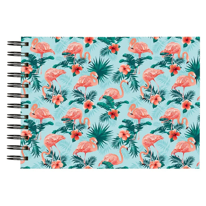 Exacompta Flamingo Photo Album Spiral Hardback Paper 15.8 x 23.5 x 5 cm Light Blue