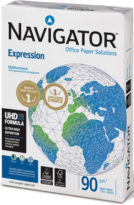 Navigator A3 Printer Paper White 90 gsm Smooth 500 Sheets