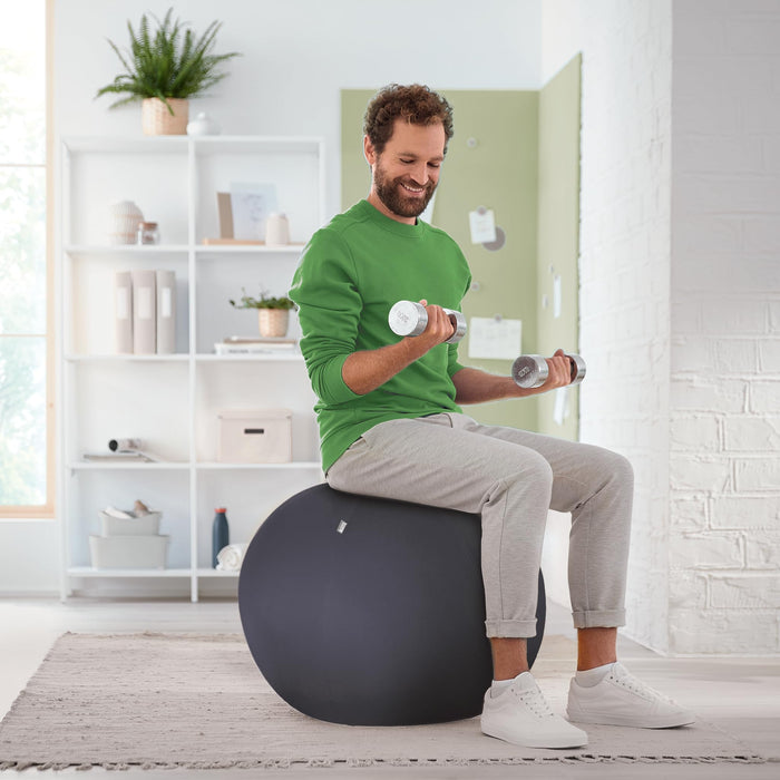 Leitz Active Sit Ball 65cm Anti-Roll-Away Dark Grey - 65420089