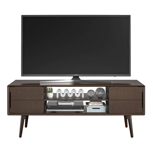 Novogratz AV Stands 8753801COMNUK Walnut 1,498.6 (W) x 450.9 (D) x 558.8 (H) mm MDF, Metal