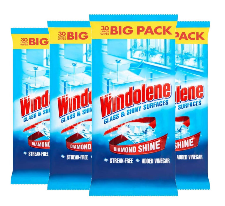 Windolene Cleaning Wipes Glass Mild Pack of 30