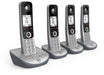 BT Digital Cordless Phone with Answer Machine Silver Pack of 4