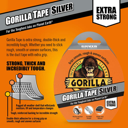 Gorilla Duct Tape 48 mm x 11 m Silver