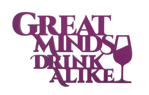 Boxer Gifts: Great Minds Drink Alike Wooden Plaque Sign