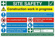 Site Sign Site Safety Fluted Board 40 x 60 cm