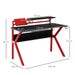 HOMCOM Gaming Desk Red 660 x 940 mm