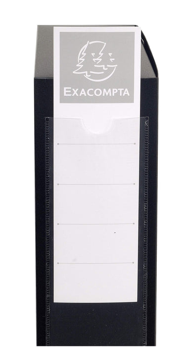 Exacompta Transfer Files 59931E A4 Black Polypropylene 2.5 x 3.3 cm Pack of 10