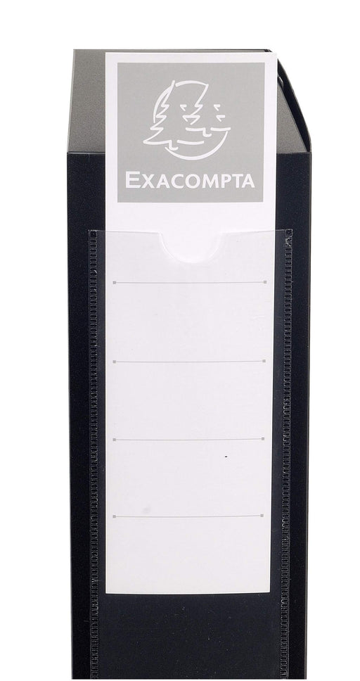 Exacompta Transfer Files 59931E A4 Black Polypropylene 2.5 x 3.3 cm Pack of 10