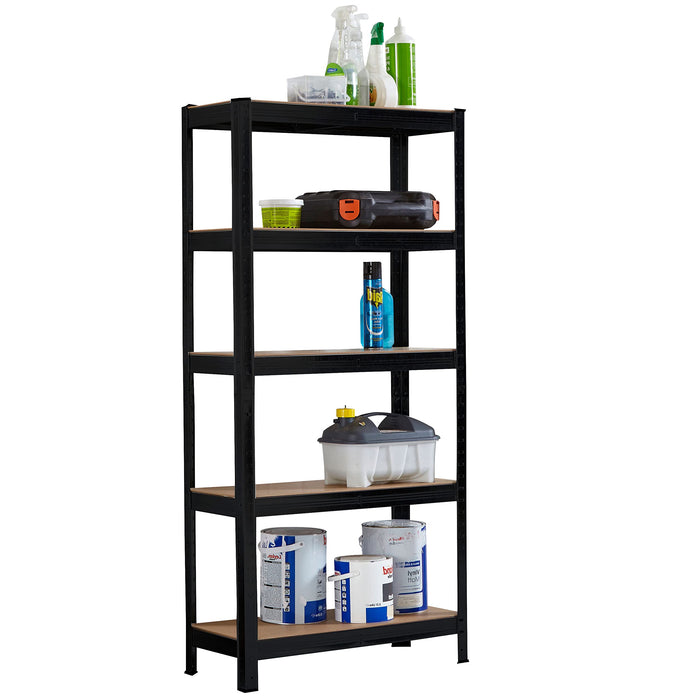 NEO Rack NEO-SHELF-BLACK 5 Shelves 700 (W) x 300 (D) x 1,500 (H) mm