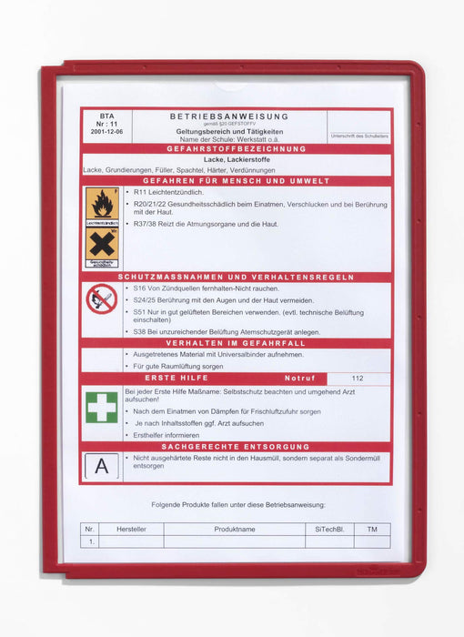 DURABLE Display Panel Assorted A4 Polypropylene, Plastic 21 x 29.7 cm Pack of 5