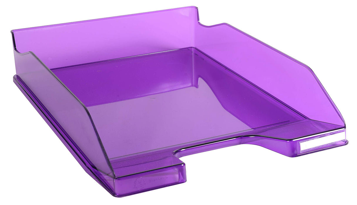 Exacompta Letter Tray Combo 2 Polystyrene Purple 25.5 x 34.7 x 6.5 cm