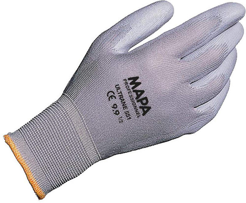 Mapa Professional Ultrane 551 Non-Disposable Handling Gloves PP (Polypropylene) Size 8 Grey